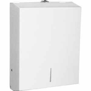 Genuine Joe C-Fold Towel Dispenser, White Stainless Steel (GJO02197)
