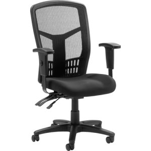 Lorell® Executive High-Back Mesh Chair, Mesh, 28-1/2x28-1/2x45, Black (LLR86200)
