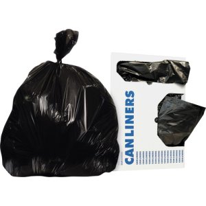 40 Gallon 1.2mil Black Trash Can Liners, 100-Count - Low Wholesale  Prices-Bulk