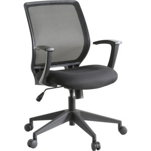 Lorell® Executive Chair, Mid Back, 27" x26" x40-3/4", Mesh/Black (LLR84868)