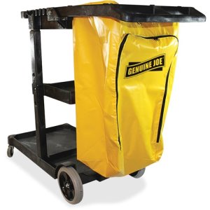 Genuine Joe Workhorse Janitor's Cart, Heavy Duty, 1 Each (GJO02342)