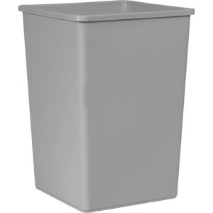 Round Plastic Indoor Commercial Gator Trash Can (Lid and wheels