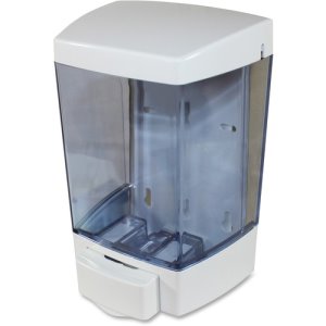 Genuine Joe 46oz Liquid Soap Dispenser, Manual, White (GJO85133)