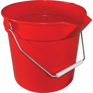 Impact Products Deluxe Heavy-Duty Bucket, 10 Quart Size, Red, Each (IMP5510R)
