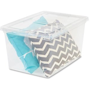 Rubbermaid Roughtote Clear Storage Boxes SKU#RHP3Q24CLE