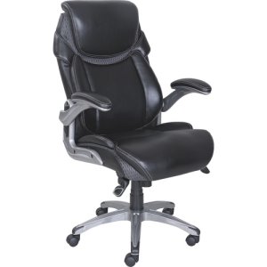 Lorell® Wellness by Design Executive Chair, Cushioned, Black, Each (LLR47921)
