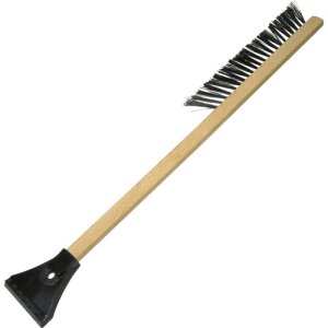 BALKAMP Snow Brush, Scraper, Wood Handle, 1-7/8" Trim, Woodgrain (BKI8215223)