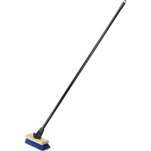 SKILCRAFT FlexSweep Deck Brush, Poly Bristles, 10", Blue, 1 Each (NSN6827630)