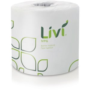 Livi Bath Tissue,2-Ply,400Sht/Rl,4.06"Wx3.74"L,96/Ct,We (SOL21722)