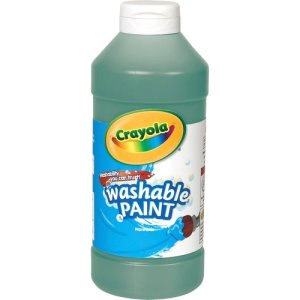 Crayola Washable Paint, Green, 16-oz., Squeeze Bottle (CYO542016044)