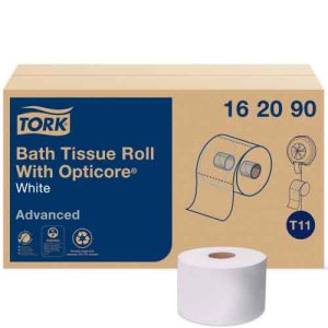 Tork Advanced Bath Tissue with OptiCore®, 2-Ply, White, 36 Rolls (TRK162090)