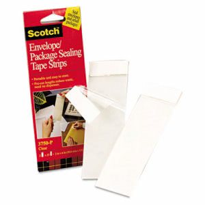Scotch® Envelope/Package Sealing Tape Strips, 50 Tape Strips (MMM3750P2CR)