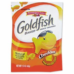 Pepperidge Farm® PPF13539 Goldfish Crackers Single Serve, Cheddar, 72 Bags