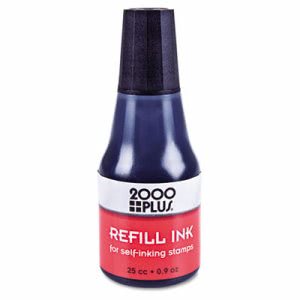 2000 Plus 2000 PLUS Self-Inking Refill Ink, Black, .9 oz Bottle (COS032962)
