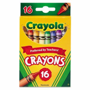 Crayola Classic Color Pack Crayons, 16 Colors/Box (CYO523016)