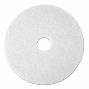 3M White 19" Super Polishing Floor Pad 4100, 5 Pads (MCO 08483)