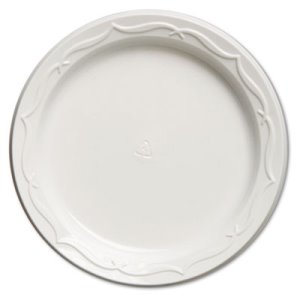 Genpak Aristocrat 6" White Plastic Plates, 1,000 Plates (GNP70600)