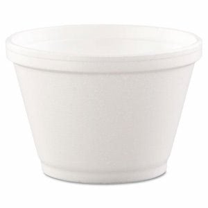 Dart Insulated Foam Food Container, White, 6oz, 1000/Carton (DCC6SJ12)