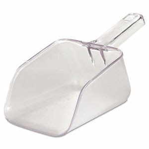 Rubbermaid Bouncer Bar/Utility Scoop, 32-oz., Clear (RCP2884CLE)