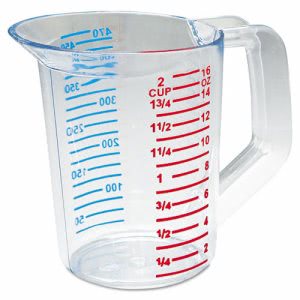 Rubbermaid 16-oz. Bouncer Measuring Cup, Polycarbonate, Clear (RCP3215CLE)