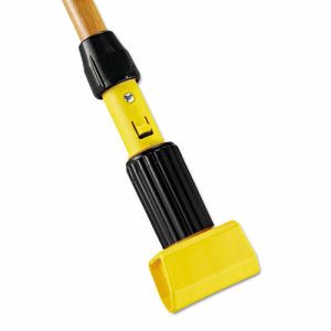 Rubbermaid Gripper Hardwood Mop Handle, 1-1/8 dia x 60, Nat/Yel, Each (RCPH216)