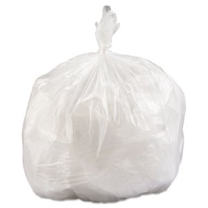 33 Gallon Clear Garbage Bags, 33x39, 1.1mil, 100 Bags (BWK530)