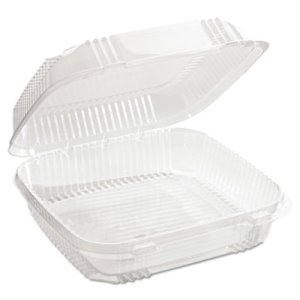 Round Black Plastic Food Takeout Containers with Clear Lids – 7in x 2in –  32oz – 150 per case