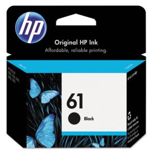 HP 61, (CH561WN) Black Original Ink Cartridge, 1 Each (HEWCH561WN)