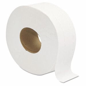 GEN Jumbo Jr. 2-Ply Toilet Paper Rolls, White, 12 Rolls (GEN202)