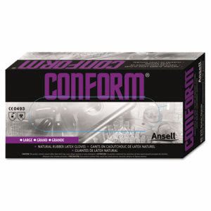 Ansellpro Conform Natural Rubber Latex Gloves, 5 Mil, XL, 100/Box (ANS69210XL)