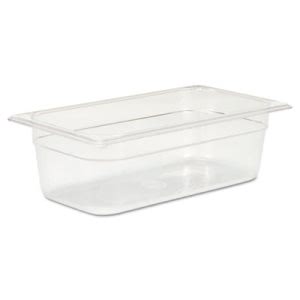 Rubbermaid 117P 1/3 Size Cold Food Pan, 4-Qt Capacity (RCP117PCLE)