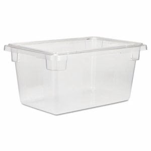 Rubbermaid 3304 Clear Food/Tote Box, 5 Gallons, 1 Each (RCP3304CLE)