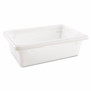 Rubbermaid Commercial Food/Tote Boxes, 3.5gal 18w x 12d x 6h, White (RCP3509WHI)