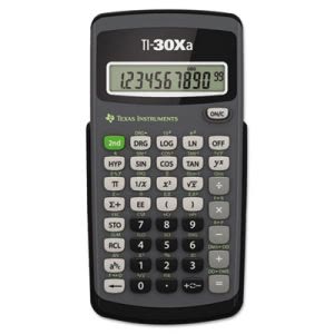 Texas Instruments TI-30Xa Scientific Calculator, 10-Digit LCD (TEXTI30XA)