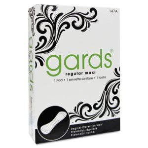 Hospital Specialty Gards Maxi Pads, #4, 250 Individually Boxed Pads/CT (HOS4147)