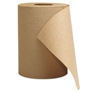 GEN 300 ft Brown Hard Roll Paper Towels, 12 Rolls/Carton (GEN1804)