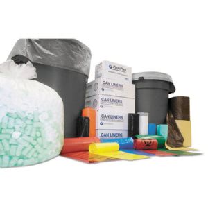 45 Gallon Clear Trash Bags, 40x48, 22mic, 150 Bags (IBSS404822N)