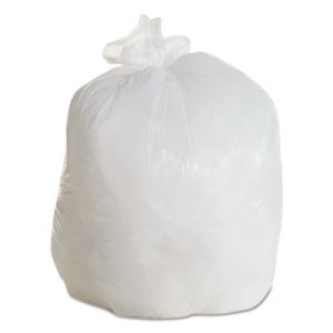30 Gallon White Garbage Bags, 30x36, 0.6mil, 200 Bags (BWK3036EXH)