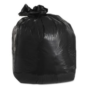 33 Gallon Trash Bag 21 Microns (250 Count Bulk) Black Trash Bags 30 Gallon  Trash