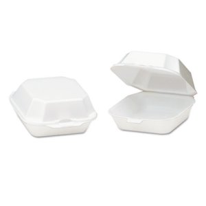 Foam Hinged Medium Sandwich Containers, 500 Containers (GNP22400)