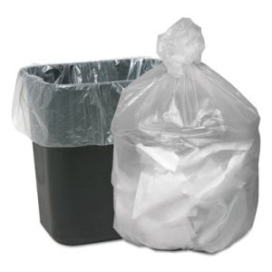 11 to 20 Gallon Trash Bags  White, Black, & Clear Garbage Bags Bulk