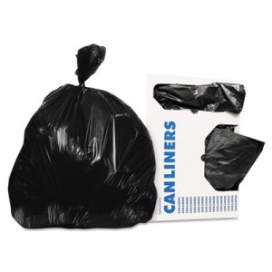 Heritage Can Liners, 12-16 Gallon, 24" x 32", Black, 1000 Liners (HERD4832RK)