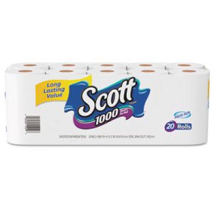 Scott 1000 1-Ply Standard Toilet Paper Rolls, 40 Rolls (KCC 20032CT)