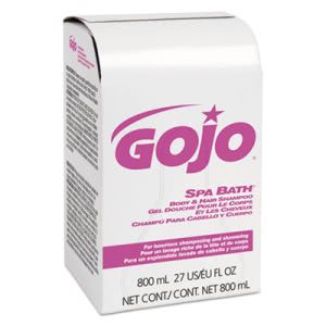 Gojo Spa Bath Body & Hair Shampoo, 12, 800-ml Refills (GOJ 9152-12)