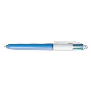 Bic 4-Color Ballpoint Retractable Pen, Assorted Ink, Medium (BICMM11)
