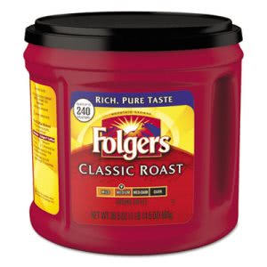 Folgers Ground Coffee, Classic Roast, 30.5-oz. Canister (FOL20421EA)