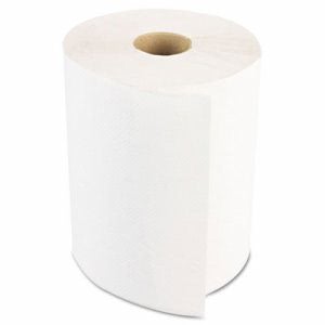 Boardwalk 350 ft White Hard Roll Paper Towels, 12 Rolls (BWK6250)
