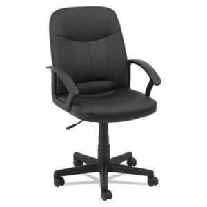 Oif Executive Office Chair, Fixed Arched Arms, Black (OIFLB4219)