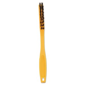 Rubbermaid Tile and Grout Brush, 8.5", Yellow/Black (RCP9B56BLA)