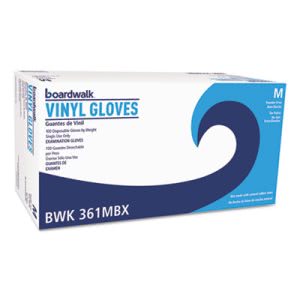 Boardwalk Exam Vinyl Gloves, Clear, Medium, 5 mil, 1000/Carton (BWK361MCT)